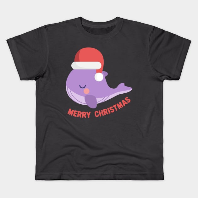 BTS whale tinytan merry christmas Kids T-Shirt by Oricca